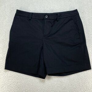 Lauren Ralph Lauren Shorts Womens Size 10 Black Cotton Blend 32x7